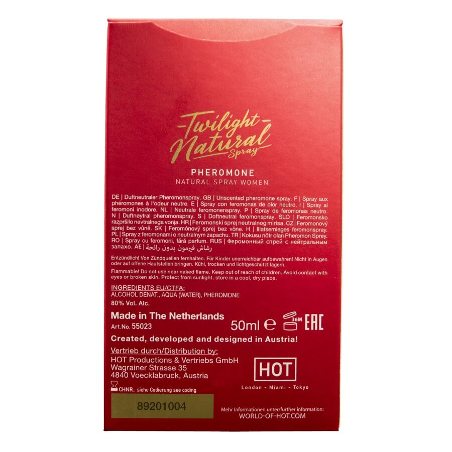 HOT - PHÉROMONE TWILIGHT NATURELLE POUR FEMMES 50 ML HOT