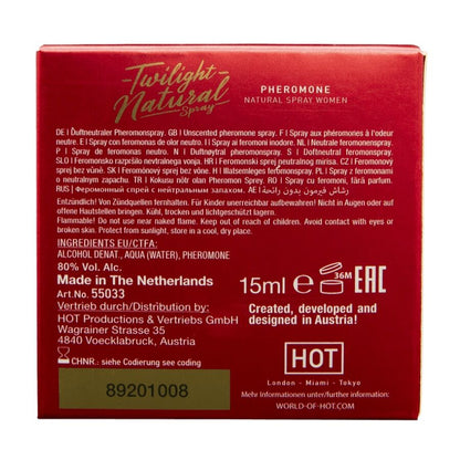 HOT - PHÉROMONE TWILIGHT NATURELLE POUR FEMMES 15 ML HOT