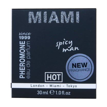 HOT - PARFUM AUX PHÉROMONES MIAMI SPICY MAN 30 ML HOT