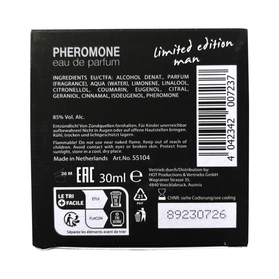 HOT - PARFUM AUX PHÉROMONES DUBAI ÉDITION LIMITÉE HOMME 30 ML HOT