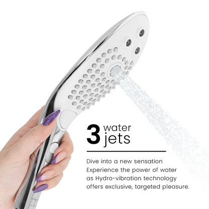 WOMANIZER - POMMEAU DE DOUCHE STIMULANT CLITORIAL WAVE CHROME WOMANIZER