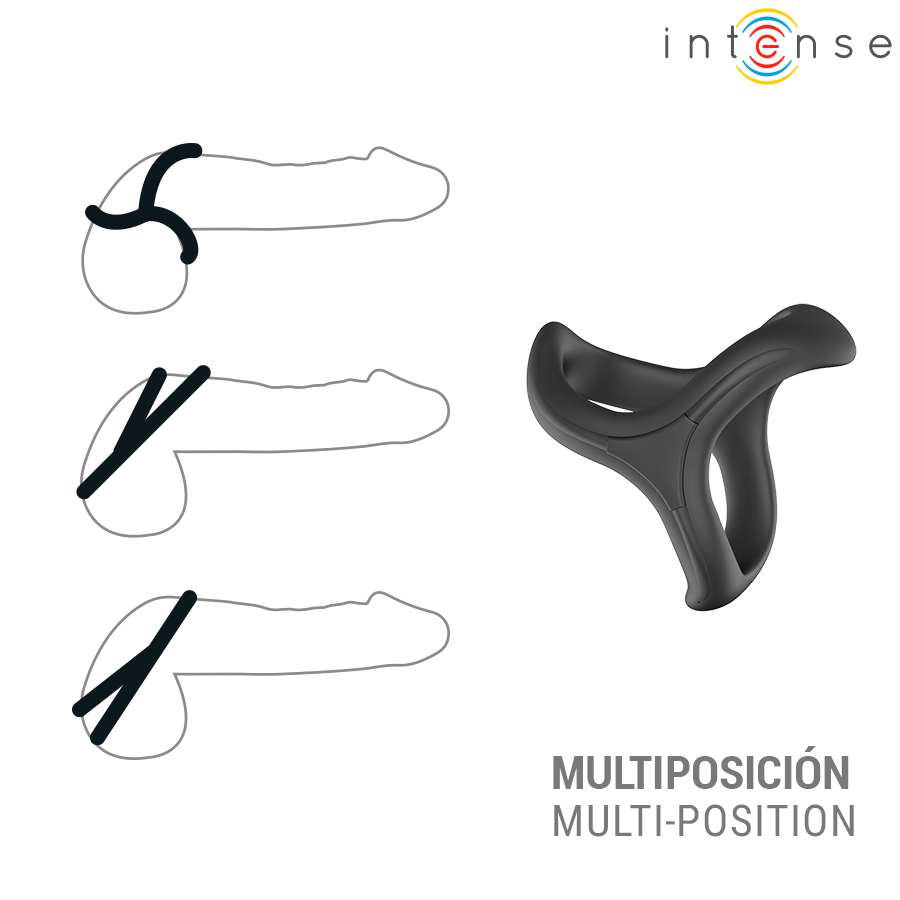 INTENSE - ALFIE ANNEAU PÉNIS TRIPLE RÉGLABLE MODÈLE 6 INTENSE COUPLES TOYS
