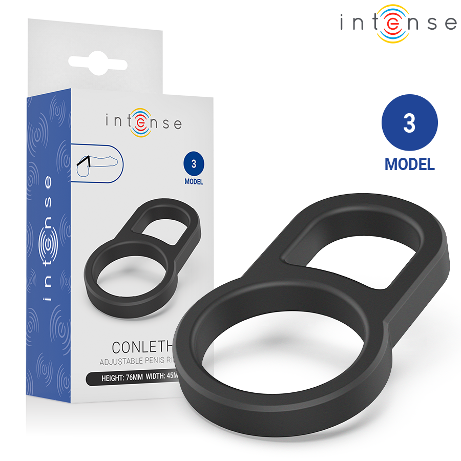 INTENSE - CONLETH ANNEAU PÉNIS DOUBLE RÉGLABLE MODÈLE 3 ADDICTED TOYS