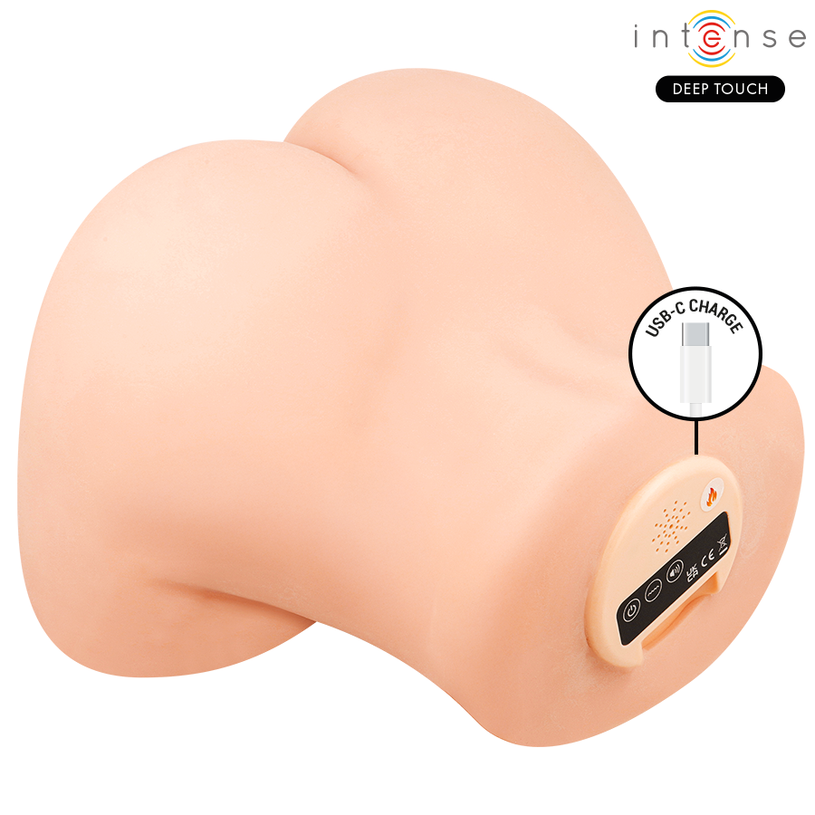 INTENSE DEEP TOUCH - MASTURBATEUR RÉALISTE GINGER AVEC SUCCION VAGINALE, EFFET CHAUD ET TÉLÉCOMMANDE INTENSE DEEP TOUCH