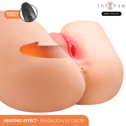 INTENSE DEEP TOUCH - JULIA MASTURBATEUR RÉALISTE À SUCCION VAGINALE AVEC EFFET CHAUFFANT ET TÉLÉCOMMANDE INTENSE DEEP TOUCH