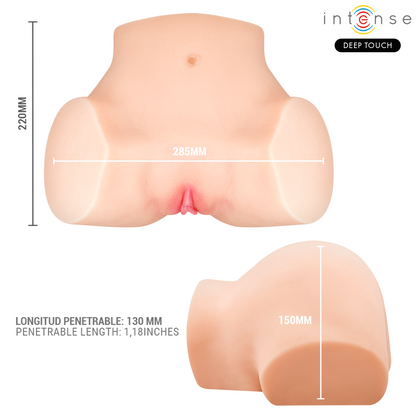 INTENSE DEEP TOUCH - NICOLE GÉMISSEMENTS RÉALISTES, MASTURBATEUR À SUCCION VAGINALE AVEC EFFET CHAUD ET TÉLÉCOMMANDE INTENSE DEEP TOUCH