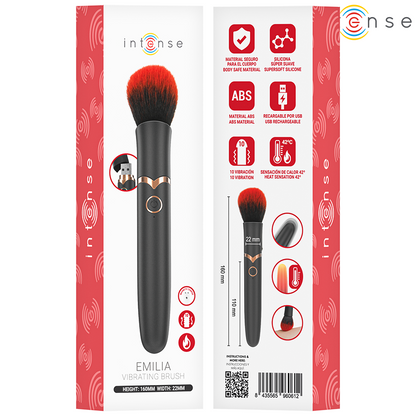 INTENSE - EMILIA BROSSE VIBRANTE CHAUFFANTE 16 CM INTENSE FUN TOYS