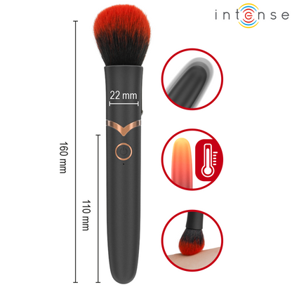 INTENSE - EMILIA BROSSE VIBRANTE CHAUFFANTE 16 CM INTENSE FUN TOYS
