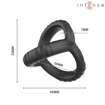 INTENSE - JOHN ANNEAU TRIPLE AJUSTABLE POUR LE PÉNIS MODÈLE 4 INTENSE COUPLES TOYS