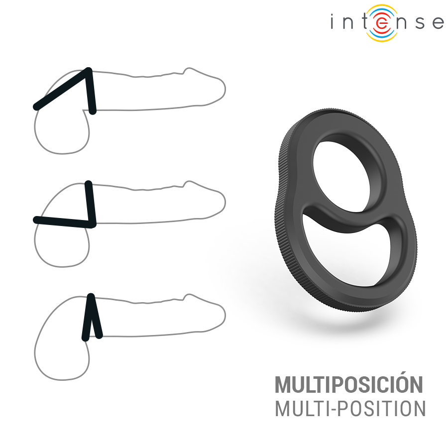 INTENSE - RICHARD DOUBLE ANNEAU PÉNIS MODÈLE 1 INTENSE COUPLES TOYS