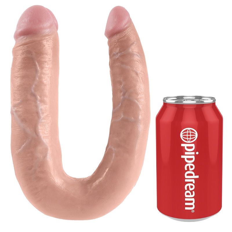 KING COCK - GODE DOUBLE PÉNÉTRATION 17.8 CM NATUREL KING COCK