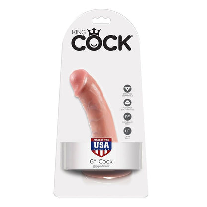 KING COCK - 6 CHAIR DE GODE 15.2 CM KING COCK
