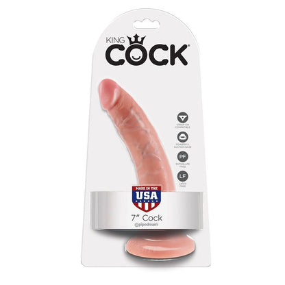 KING COCK - 7 CHAIR DE GODE 17.8 CM KING COCK