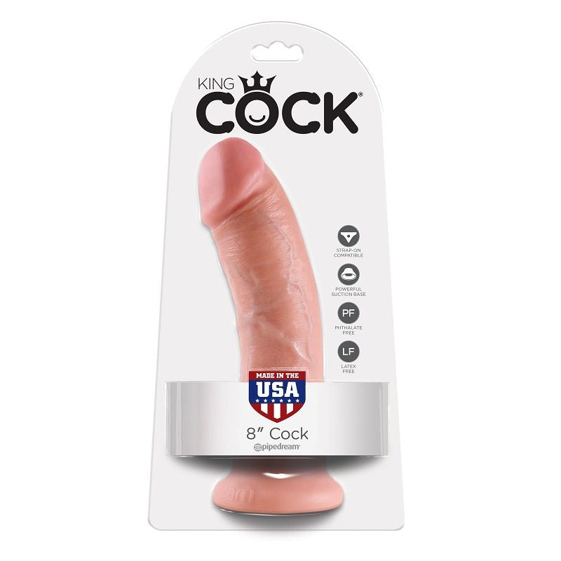 KING COCK - 8 CHAIR DE GODE 20.3 CM KING COCK