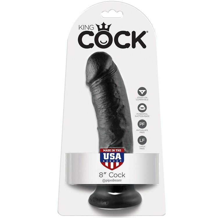 KING COCK - 8 GODE NOIR 20.3 CM KING COCK