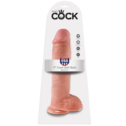 KING COCK - 11 CHAIR DE GODE AVEC BOULES 28 CM KING COCK