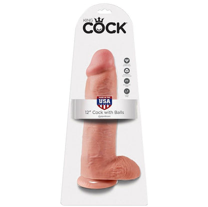 KING COCK - 12 CHAIR DE GODE AVEC BOULES 30.48 CM KING COCK