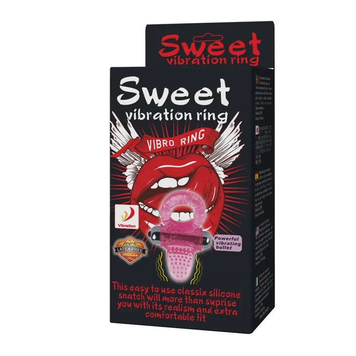 BAILE - ANNEAU PÉNIS VIBRATEUR ROSE SWEET ABS 10 RYTHMES BAILE FOR HIM