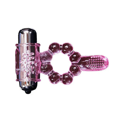 BAILE - ANNEAU SILICONE 10 RYTHMES DE LANGUE AVEC VIBRATION ROSE BAILE FOR HIM
