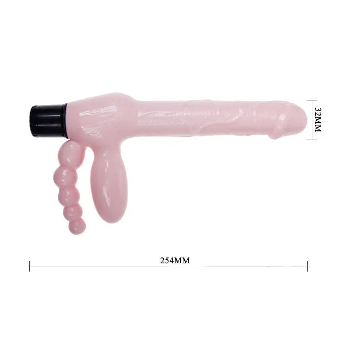 BAILE - HARNAIS SANS CORDE TPR AVEC VIBRATION ET STIMULATION ANAL 25.4 CM BAILE