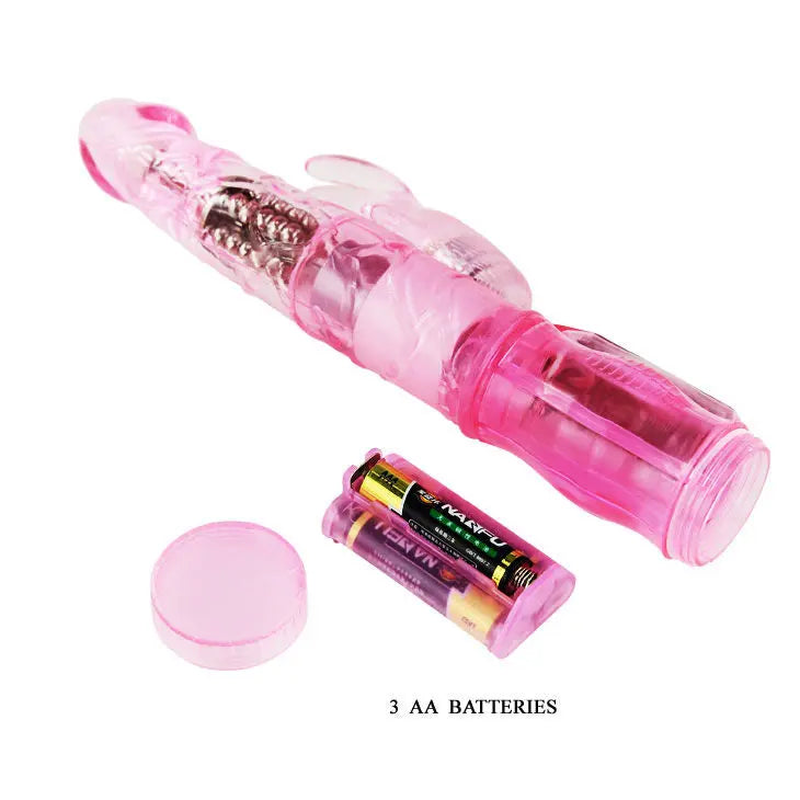 BAILE - MINI ROTATEUR LAPIN ROSE AVEC SUPERSTIMULATEUR BAILE ROTATIONS