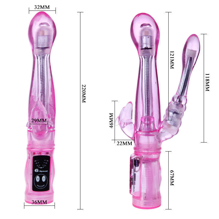 BAILE - VIBRATEUR FLEXIBLE AVEC STIMULATEUR ANAL BAILE VIBRATORS