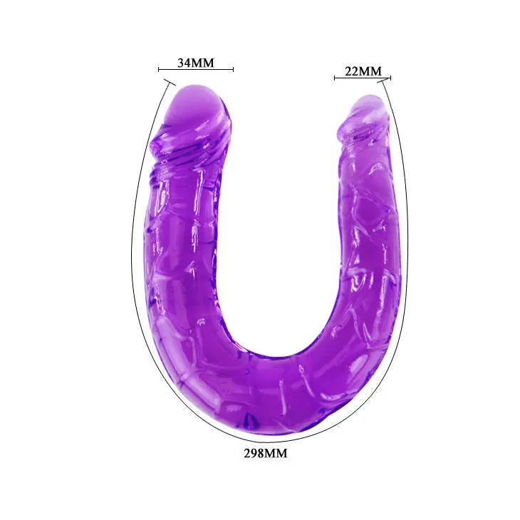 BAILE - DOUBLE GODE EN GELÉE FLEXIBLE LILAS BAILE ANAL