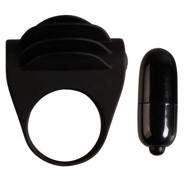 PRETTY LOVE - ANNEAU VIBRATEUR NOIR CHESTER PRETTY LOVE MALE