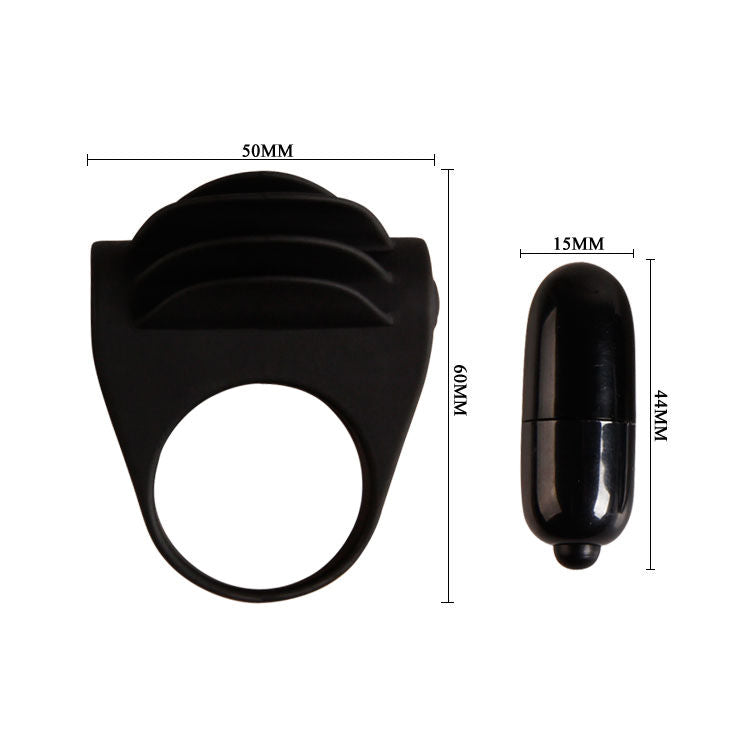 PRETTY LOVE - ANNEAU VIBRATEUR NOIR CHESTER PRETTY LOVE MALE