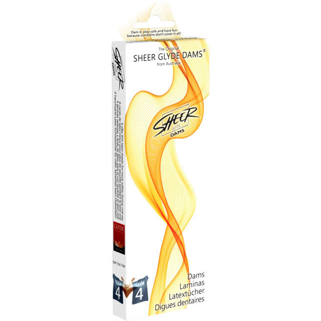 SHEER GLYDE - BARRAGES LAMINAS LATEX QUEUE DE SEXE ORAL SHEER GLYDE