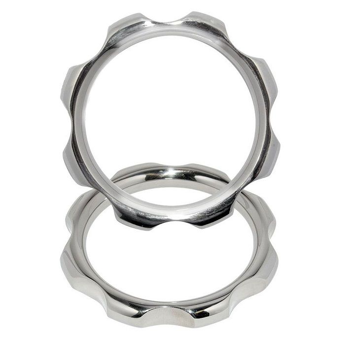 METAL HARD - ANNEAU DE TORQUE EN POUR PÉNIS ET TESTICULES 50MM METAL HARD