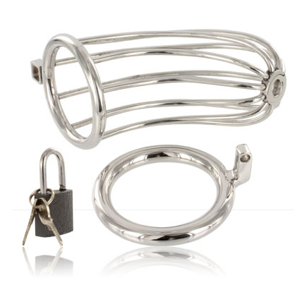 METAL HARD - CAGE DANNEAU DE CHASTETÉ DOISEAU METAL HARD