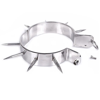 METAL HARD - COLLIER DESCLAVE BDSM AVEC POINTES METAL HARD