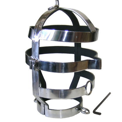 METAL HARD - MASQUE AVEC COLLIER EN ACIER METAL HARD
