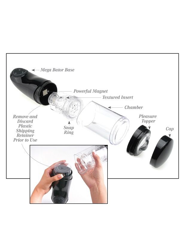 EXTREME TOYZ - PDX MEGA BATOR USB MASTURBATEUR MLE VAGIN BLANC EXTREME TOYZ