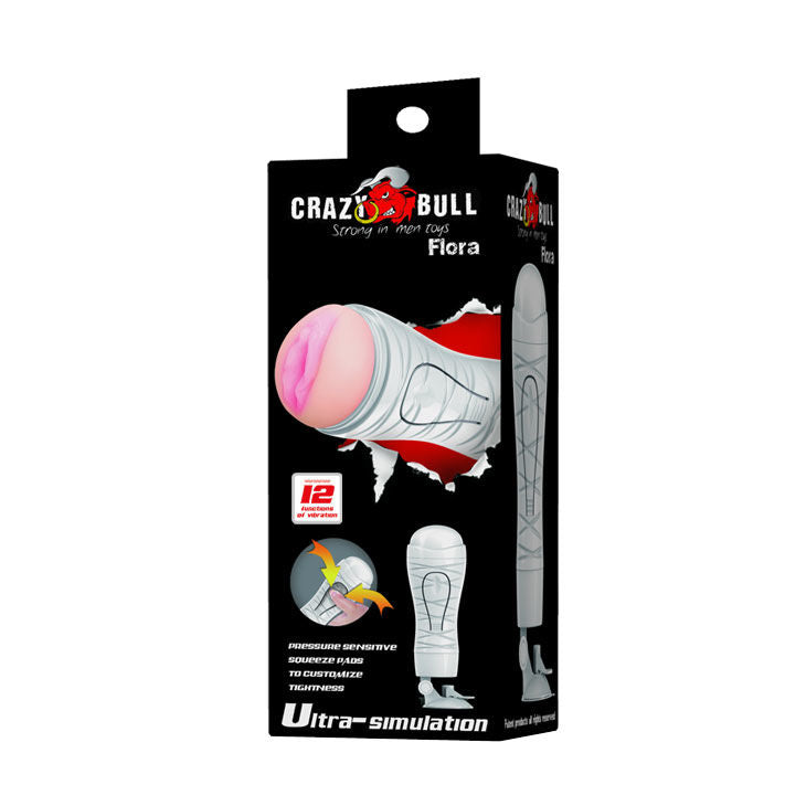 CRAZY BULL - MASTURBATEUR VAGIN RECHARGEABLE FLORA CRAZY BULL