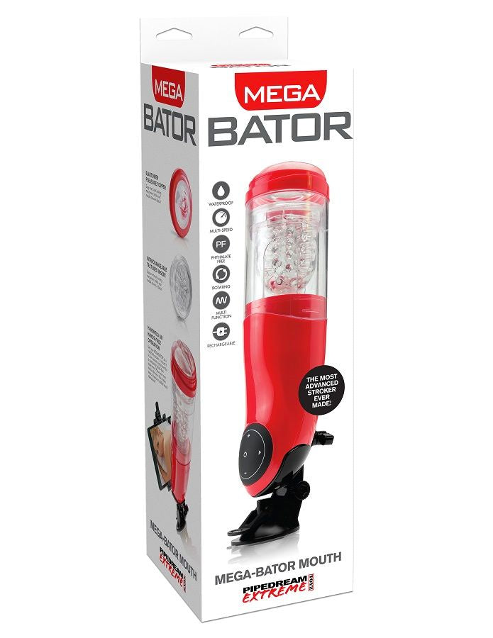 EXTREME TOYZ - PDX MEGA BATOR USB MASTURBATEUR MLE BOUCHE ROUGE EXTREME TOYZ