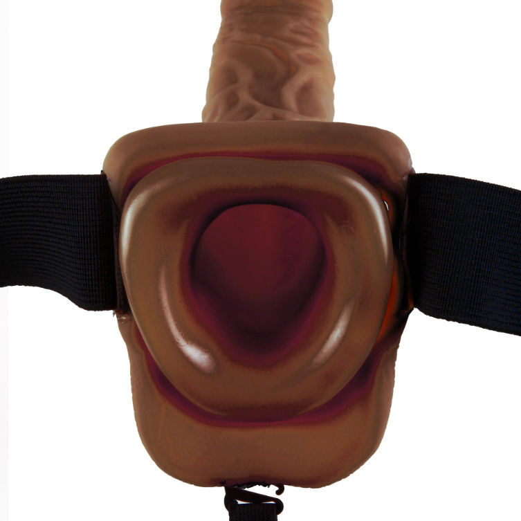 FETISH FANTASY SERIES - SANGLE CREUSE 9 AVEC BOULES 22.9CM MARRON FETISH FANTASY SERIES