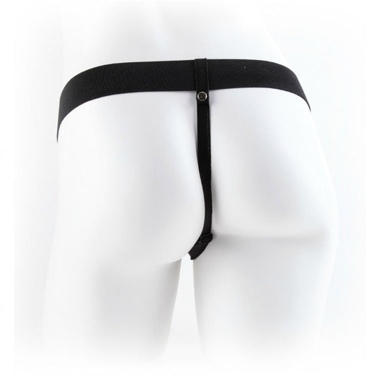 FETISH FANTASY SERIES - 11 STRAP-ON CREUX VIBRANT AVEC BILLES 27.9CM CHAIR FETISH FANTASY SERIES