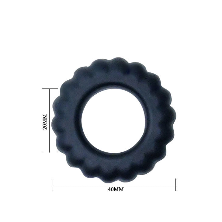 BAILE - COCKRING TITAN NOIR 2 CM BAILE FOR HIM
