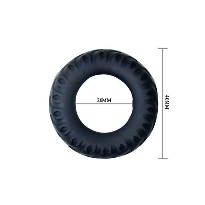 BAILE - COCKRING TITAN NOIR VERT 2 CM BAILE FOR HIM
