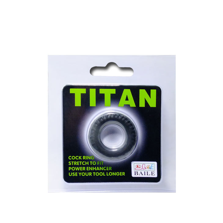 BAILE - COCKRING TITAN NOIR VERT 2 CM BAILE FOR HIM