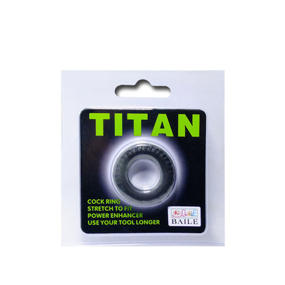 BAILE - COCKRING TITAN NOIR VERT 2 CM BAILE FOR HIM