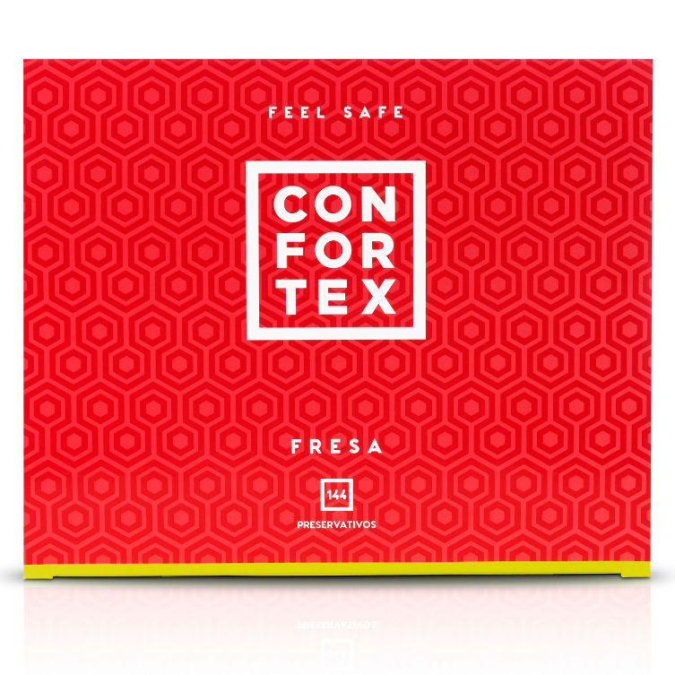 CONFORTEX - CONDOM FRAISE 144 UNITÉS CONFORTEX