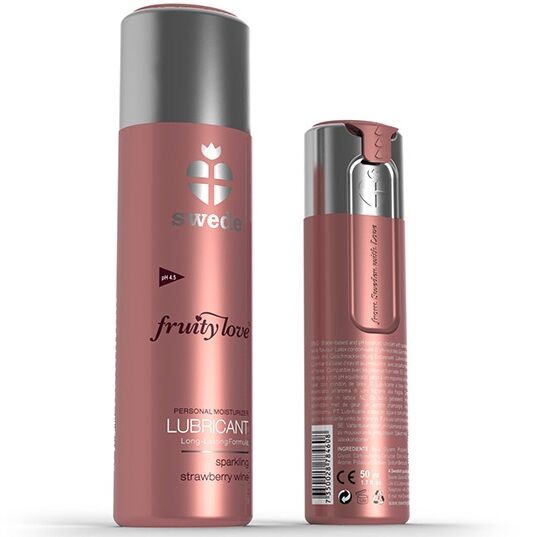 SWEDE - FRUITY LOVE LUBRIFIANT VIN MOUSSEUX FRAISE 100 ML SWEDE