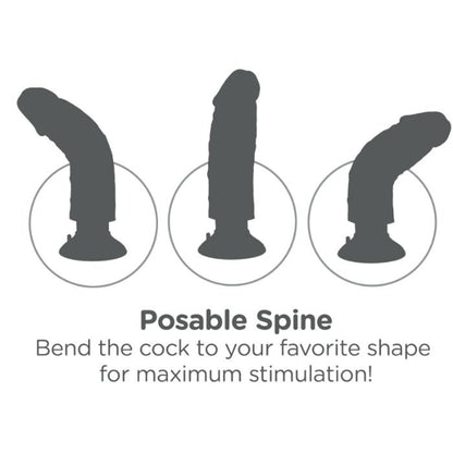 KING COCK - GODE VIBRATEUR 17.78 CM NATUREL KING COCK