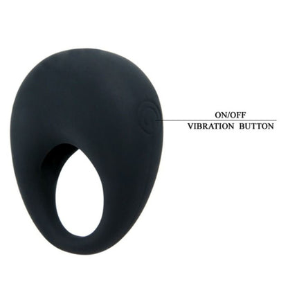PRETTY LOVE - TRAP ANNEAU VIBRATEUR NOIR PRETTY LOVE MALE