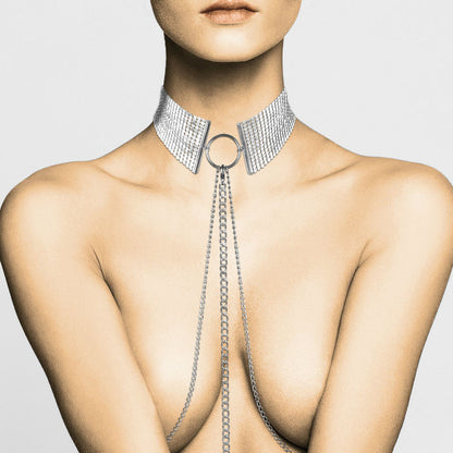 BIJOUX - DÉSIR MÉTALLIQUE COLLIER MÉTALLISÉ ARGENT BIJOUX DESIRE METALLIQUE
