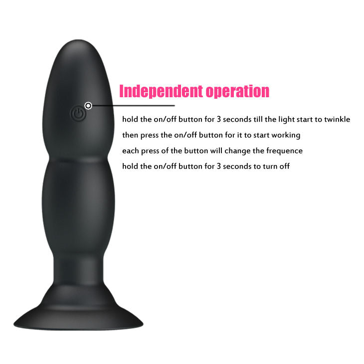 PRETTY LOVE - VIBRATEUR PLUG ET ROTATION PAR TÉLÉCOMMANDE PRETTY LOVE BOTTOM