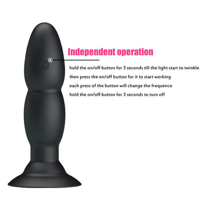 PRETTY LOVE - VIBRATEUR PLUG ET ROTATION PAR TÉLÉCOMMANDE PRETTY LOVE BOTTOM